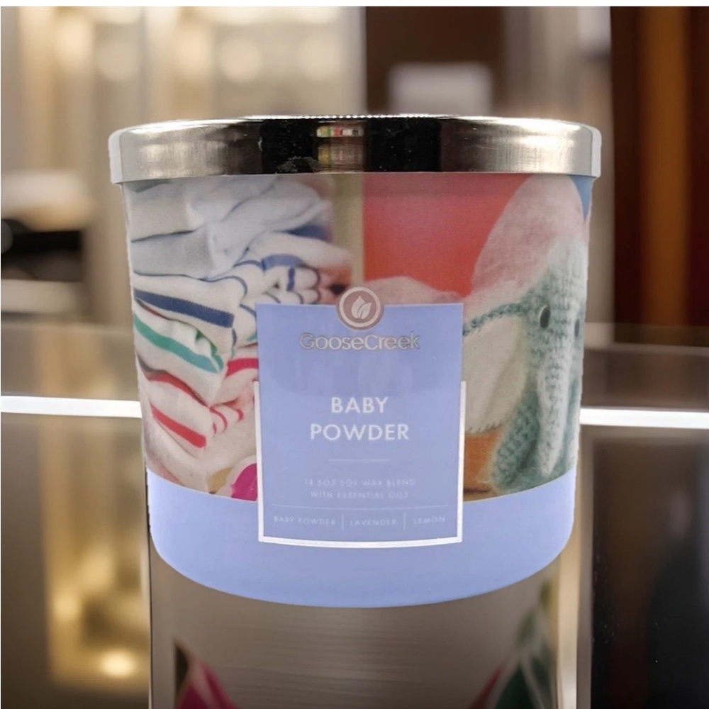 Goose Creek 3-Wick Candle- Baby Powder (14.5 oz)